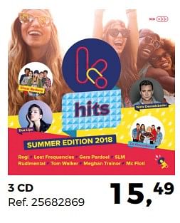 Promotions 3 cd k hits - Produit maison - Supra Bazar - Valide de 26/06/2018 à 31/07/2018 chez Supra Bazar
