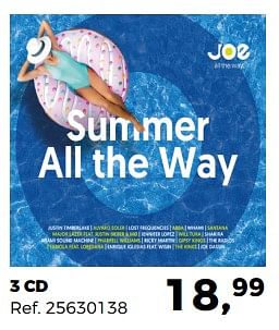 Promoties 3 cd summer all the way - Huismerk - Supra Bazar - Geldig van 26/06/2018 tot 31/07/2018 bij Supra Bazar
