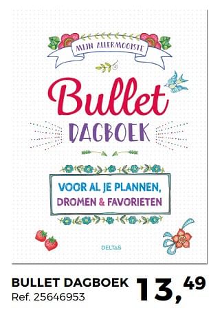 Promotions Bullet dagboek - Produit maison - Supra Bazar - Valide de 26/06/2018 à 31/07/2018 chez Supra Bazar
