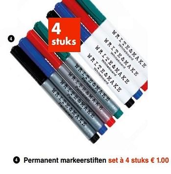 Promoties Permanent markeerstiften - Huismerk - Wibra - Geldig van 25/06/2018 tot 07/07/2018 bij Wibra