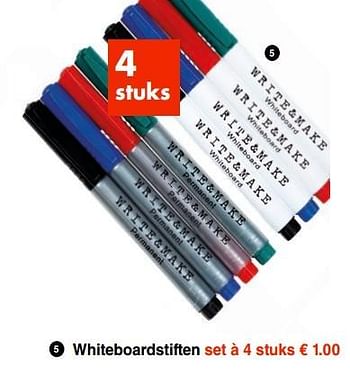 Gastvrijheid Visa alias Huismerk - Wibra Whiteboardstiften - Promotie bij Wibra