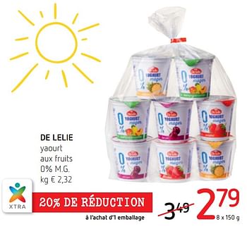 Promotions De lelie yaourt aux fruits 0% m.g. - De Lelie - Valide de 21/06/2018 à 04/07/2018 chez Spar (Colruytgroup)