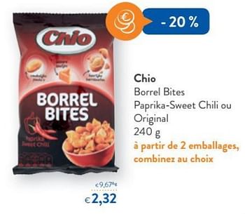 Promoties Chio borrel bites paprika-sweet chili ou original - Chio - Geldig van 20/06/2018 tot 03/07/2018 bij OKay