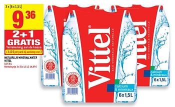 Promoties Natuurlijk mineraalwater vittel - Vittel - Geldig van 27/06/2018 tot 03/07/2018 bij Match