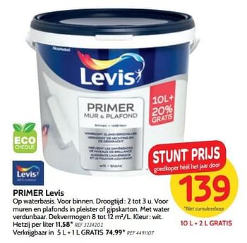 Promoties Primer levis - Levis - Geldig van 27/06/2018 tot 16/07/2018 bij BricoPlanit