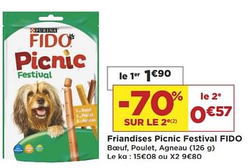 Promotions Friandises picnic festival fido - Fido - Valide de 19/06/2018 à 01/07/2018 chez Super Casino