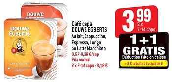 Promotions Café caps douwe egberts - Douwe Egberts - Valide de 27/06/2018 à 03/07/2018 chez Smatch
