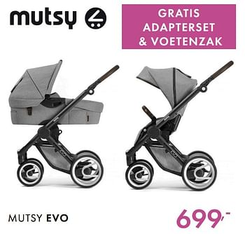 Promoties Mutsy evo - Mutsy - Geldig van 03/06/2018 tot 30/06/2018 bij Baby & Tiener Megastore