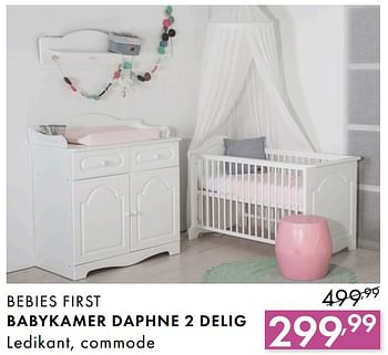 Promoties Bebies first babykamer daphne 2 delig - bebiesfirst - Geldig van 03/06/2018 tot 30/06/2018 bij Baby & Tiener Megastore