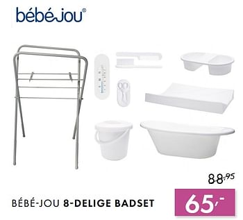 Promoties Bébé-jou 8-delige badset - Bebe-jou - Geldig van 03/06/2018 tot 30/06/2018 bij Baby & Tiener Megastore