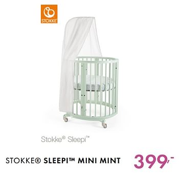 Promoties Stokke sleepi mini mint - Stokke - Geldig van 03/06/2018 tot 30/06/2018 bij Baby & Tiener Megastore