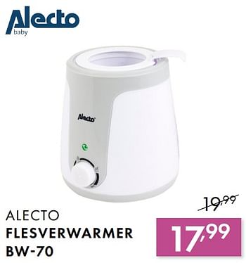 Promotions Alecto flesverwarmer bw-70 - Alecto - Valide de 03/06/2018 à 30/06/2018 chez Baby & Tiener Megastore