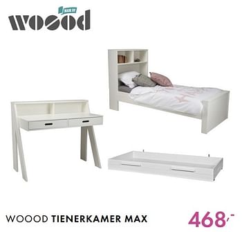 Promoties Woood tienerkamer max - Woood - Geldig van 24/06/2018 tot 21/07/2018 bij Baby & Tiener Megastore
