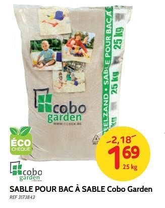 Promotions Sable pour bac à sable cobo garden - Cobo Garden - Valide de 27/06/2018 à 16/07/2018 chez BricoPlanit