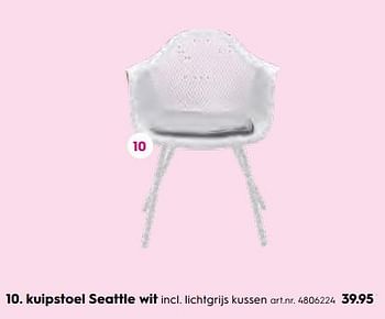 Promoties Kuipstoel seattle wit - Royal Patio - Geldig van 25/06/2018 tot 30/09/2018 bij Blokker