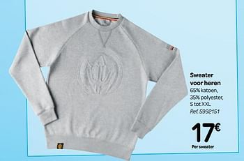 Promoties Sweater voor heren - Huismerk - Carrefour  - Geldig van 30/06/2018 tot 31/07/2018 bij Carrefour