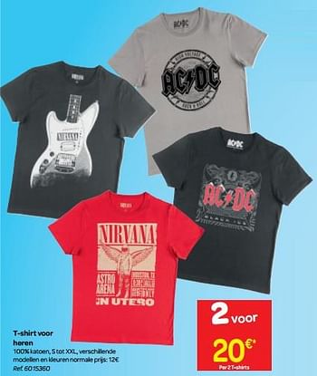 Promoties T-shirt voor heren - Huismerk - Carrefour  - Geldig van 30/06/2018 tot 31/07/2018 bij Carrefour