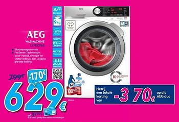 Promoties Aeg wasmachine l7fec96s - AEG - Geldig van 30/06/2018 tot 31/07/2018 bij Krefel