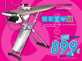 Promoties Laurastar strijksysteem laurastar s4a - Laurastar - Geldig van 30/06/2018 tot 31/07/2018 bij Krefel