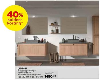 Promoties Lemon meubelopstelling - Balmani - Geldig van 30/06/2018 tot 31/07/2018 bij X2O
