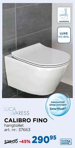 Promoties Calibro fino unieke actie toiletaccessoires - Luca varess - Geldig van 30/06/2018 tot 31/07/2018 bij X2O