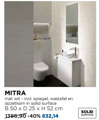Promoties Mitra toiletmeubelen - Balmani - Geldig van 30/06/2018 tot 31/07/2018 bij X2O