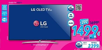 Promotions Lg oled tv 55b7v - LG - Valide de 30/06/2018 à 31/07/2018 chez Krefel