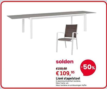 Promoties Lioni stapelstoel - Bristol - Geldig van 30/06/2018 tot 31/07/2018 bij Overstock