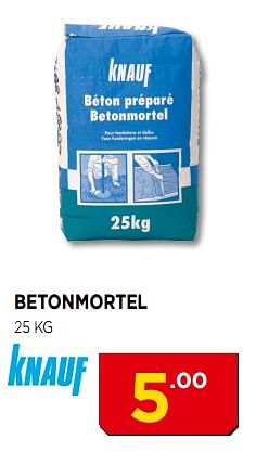 Promoties Betonmortel - Knauf - Geldig van 02/07/2018 tot 22/07/2018 bij Bouwcenter Frans Vlaeminck