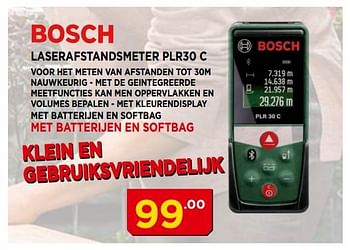Promoties Bosch laserafstandsmeter plr30 c - Bosch - Geldig van 02/07/2018 tot 22/07/2018 bij Bouwcenter Frans Vlaeminck