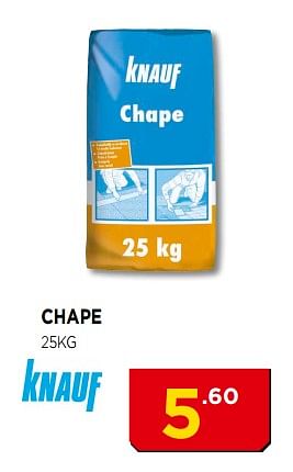 Promoties Chape - Knauf - Geldig van 02/07/2018 tot 22/07/2018 bij Bouwcenter Frans Vlaeminck