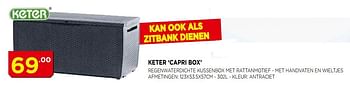 Promoties Keter capri box - Keter - Geldig van 02/07/2018 tot 22/07/2018 bij Bouwcenter Frans Vlaeminck