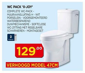 Promoties Wc pack x-joy - Van Marcke - Geldig van 02/07/2018 tot 22/07/2018 bij Bouwcenter Frans Vlaeminck