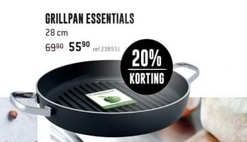 Promoties Grillpan essentials - Essentials - Geldig van 25/06/2018 tot 29/07/2018 bij Freetime