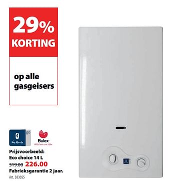 Promoties Gasgeiser eco choice - Van Marcke - Geldig van 04/07/2018 tot 16/07/2018 bij Gamma