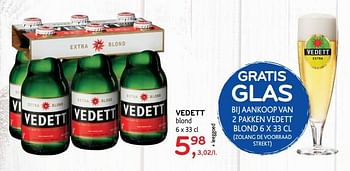 Promoties Vedett blond - Vedett - Geldig van 04/07/2018 tot 17/07/2018 bij Alvo