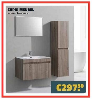 Promotions Capri meubel - Produit maison - Bouwcenter Frans Vlaeminck - Valide de 09/07/2018 à 31/07/2018 chez Bouwcenter Frans Vlaeminck
