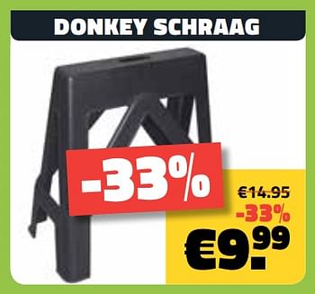 Promotions Donkey schraag - Donkey - Valide de 09/07/2018 à 31/07/2018 chez Bouwcenter Frans Vlaeminck