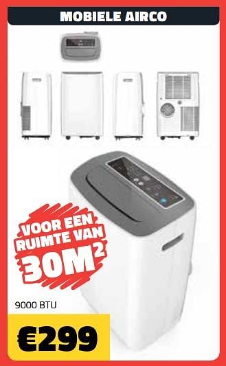 Promoties Mobiele airco - Huismerk - Bouwcenter Frans Vlaeminck - Geldig van 09/07/2018 tot 31/07/2018 bij Bouwcenter Frans Vlaeminck
