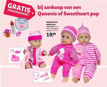 Promoties Babypop met doktersset - Huismerk - Intertoys - Geldig van 25/06/2018 tot 22/07/2018 bij Intertoys