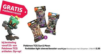 Promoties Forbidden light sleeved booster - Pokemon - Geldig van 25/06/2018 tot 22/07/2018 bij Intertoys