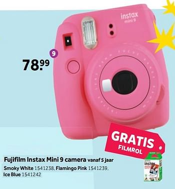 Promoties Fujifilm instax mini 9 camera - Fujifilm - Geldig van 25/06/2018 tot 22/07/2018 bij Intertoys