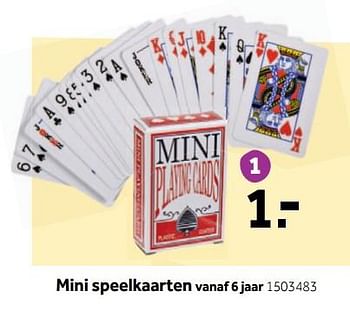 Promoties Mini speelkaarten - Huismerk - Intertoys - Geldig van 25/06/2018 tot 22/07/2018 bij Intertoys