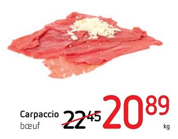 Promotions Carpaccio - Produit Maison - Spar Retail - Valide de 05/07/2018 à 18/07/2018 chez Spar (Colruytgroup)