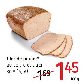 Promoties Filet de poulet au poivre et citron - Huismerk - Spar Retail - Geldig van 05/07/2018 tot 18/07/2018 bij Spar (Colruytgroup)