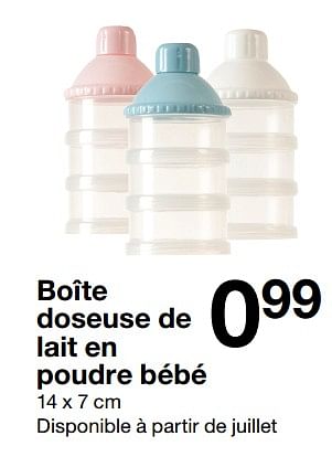 Produit Maison Zeeman Boite Doseuse De Lait En Poudre Bebe En Promotion Chez Zeeman