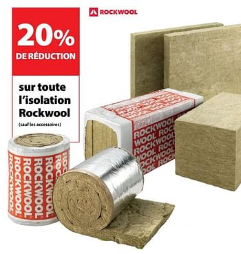 Promoties 20% de réduction sur toute l`isolation rockwool - Rockwool - Geldig van 04/07/2018 tot 16/07/2018 bij Gamma