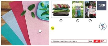 Promoties Tafelkleed pastel punch - Tutti - Geldig van 03/07/2018 tot 17/07/2018 bij Makro