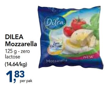 Promoties Dilea mozzarella zero lactose - Dilea - Geldig van 03/07/2018 tot 17/07/2018 bij Makro