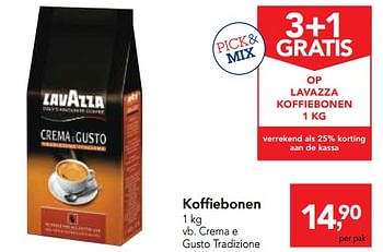 Promoties Koffiebonen crema e gusto tradizione - Lavazza - Geldig van 03/07/2018 tot 17/07/2018 bij Makro